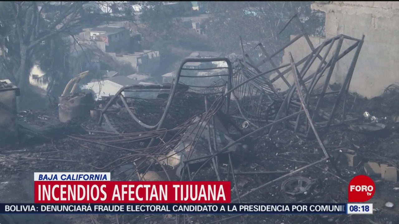 FOTO: Incendios en Tijuana han afectado 61 casas, 26 octubre 2019
