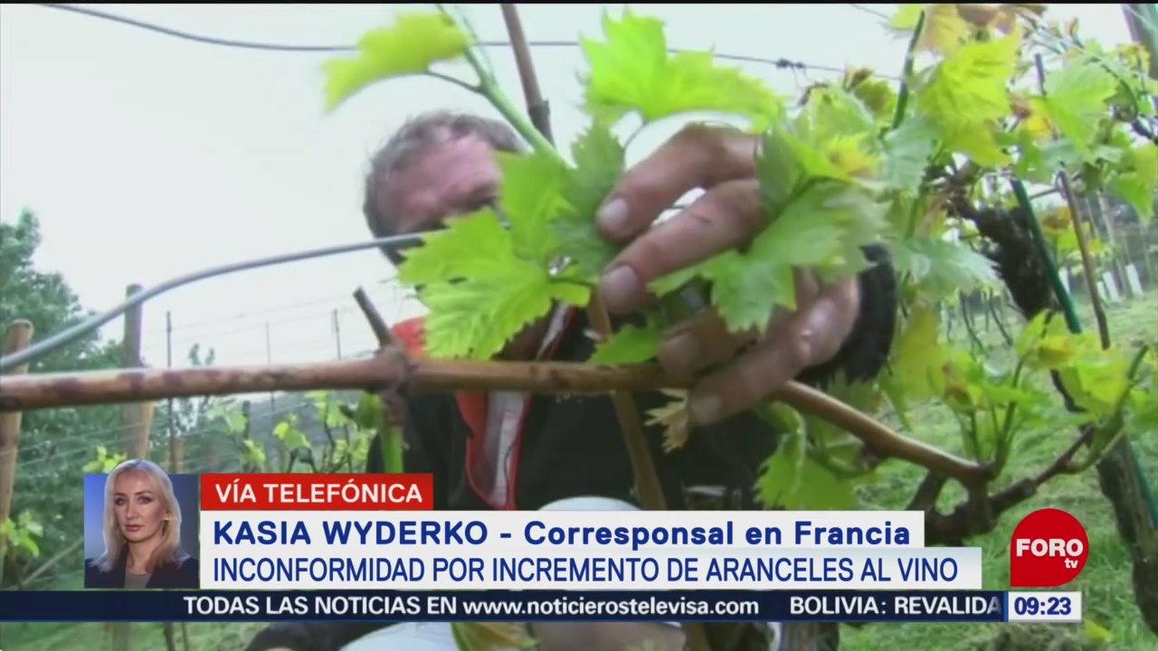 FOTO: Inconformidad por incremento de aranceles al vino en Francia, 26 octubre 2019