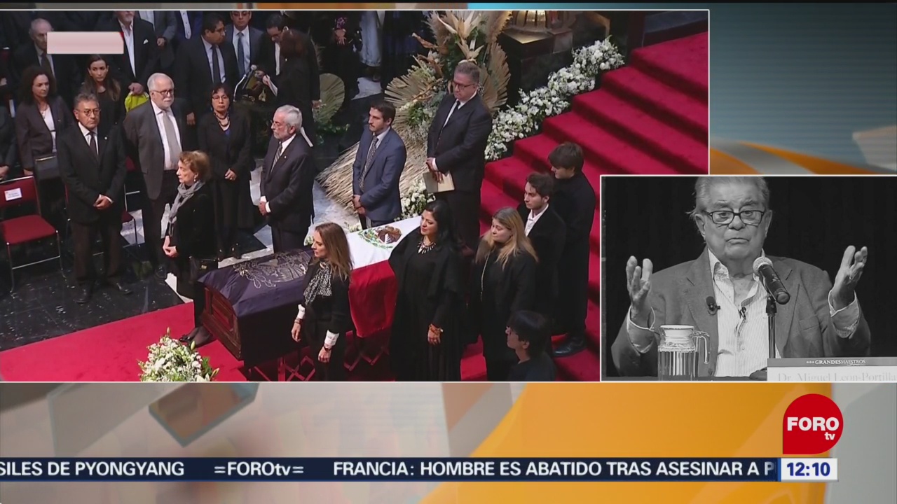 Inicia homenaje a Miguel León-Portilla en Palacio de Bellas Artes