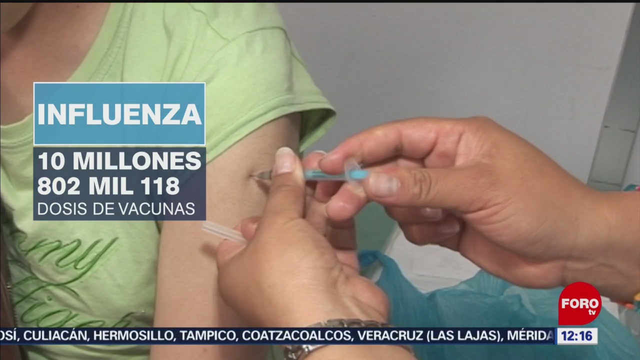 Inicia temporada de influenza en México, IMSS prepara vacunas