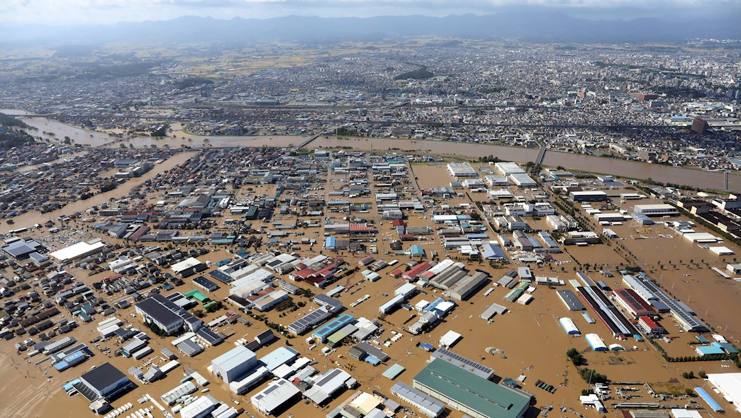 Foto: El paso del poderoso tifón Hagibis ha dejado importantes inundaciones en diversas zonas de Japón, 13 octubre 2019