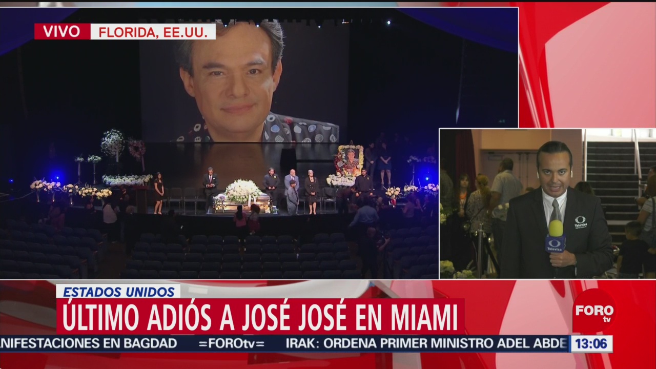 FOTO: José José será incinerado en Miami, 6 octubre 2019