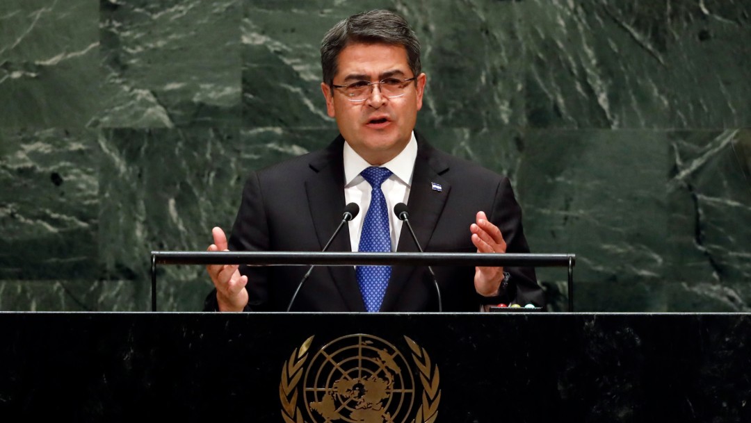 Foto: Juan Orlando Hernández, 25 de septiembre de 2019, Naciones Unidas
