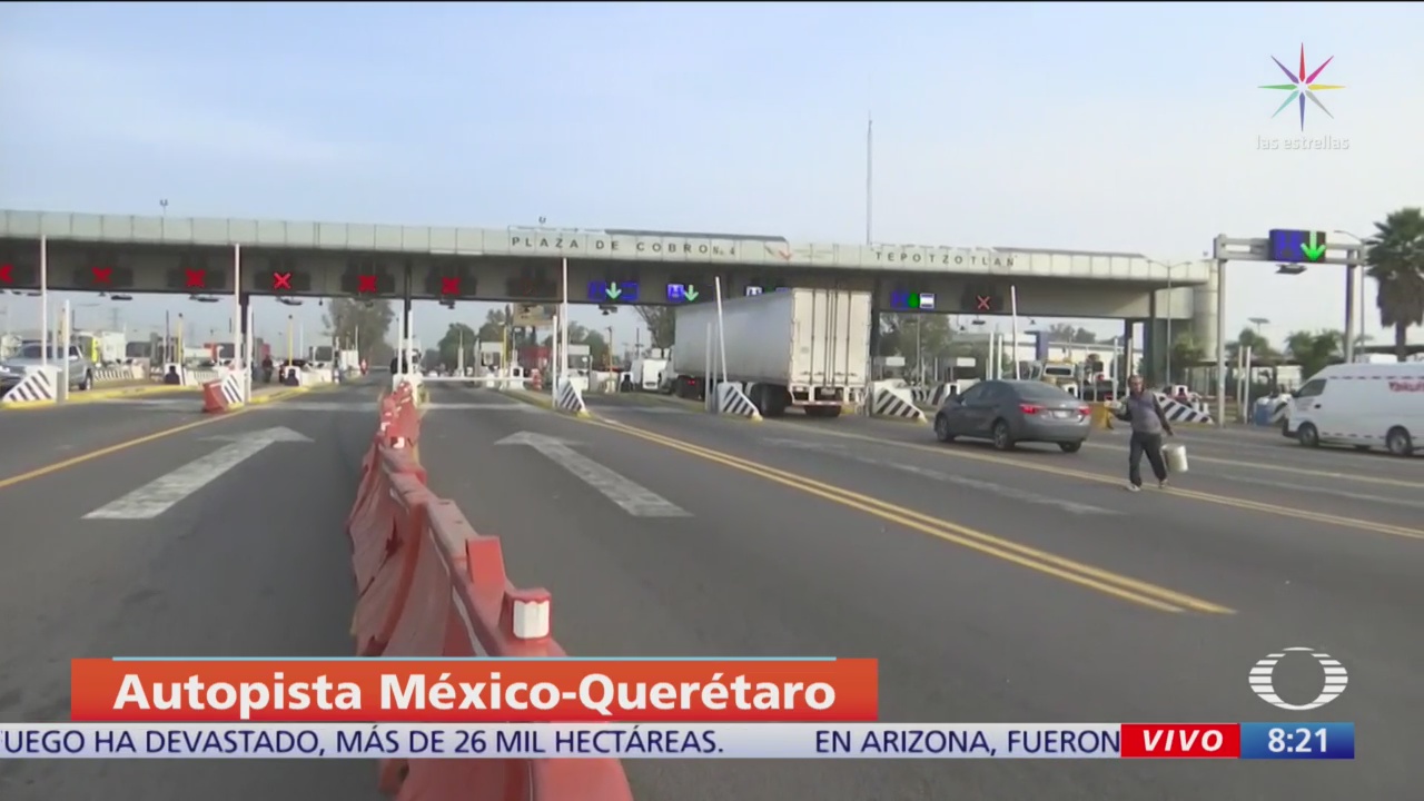 Libre de transportistas la México-Querétaro