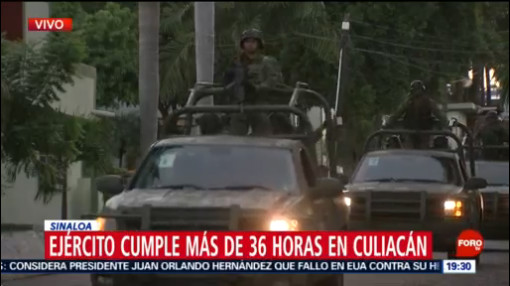 FOTO: Llega convoy con armamento a Sinaloa, 20 octubre 2019