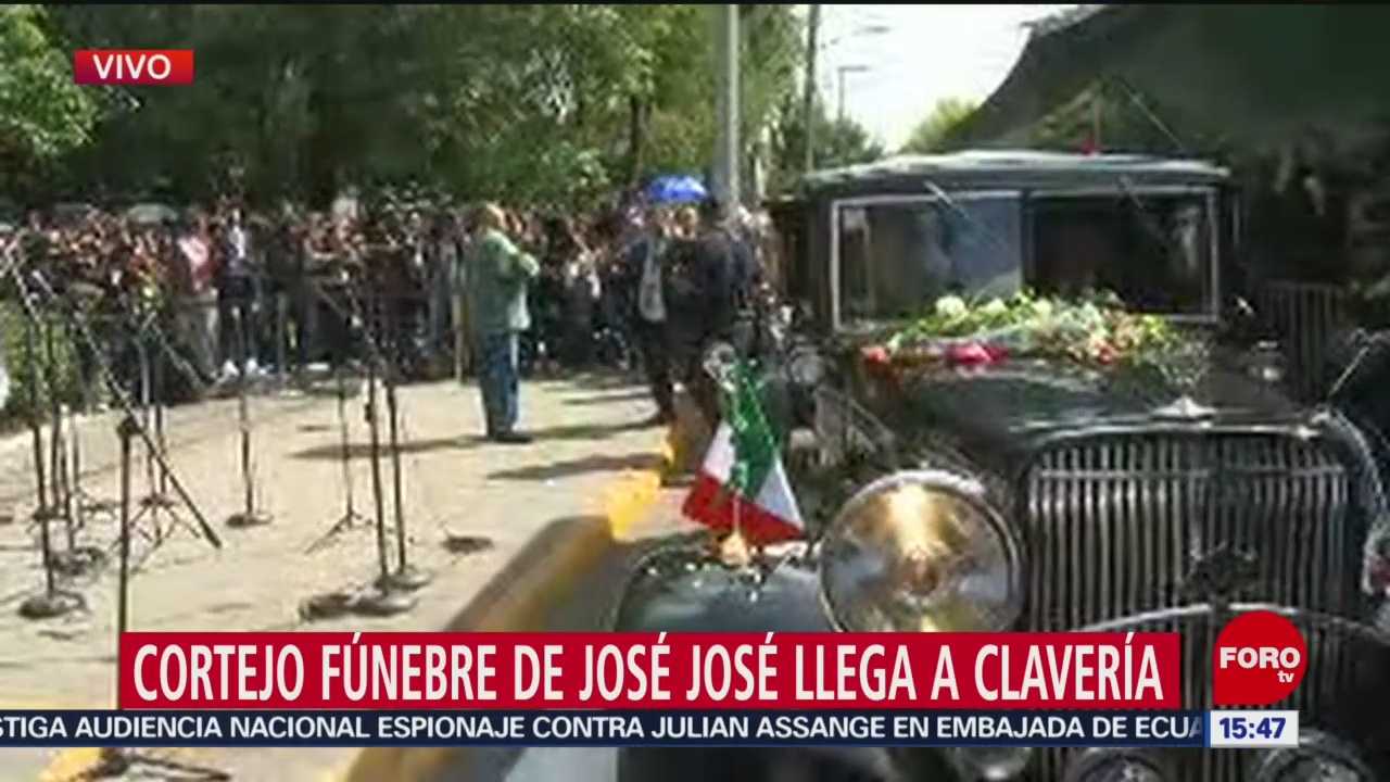 FOTO: Llega Cortejo Fúnebre José José Parque China