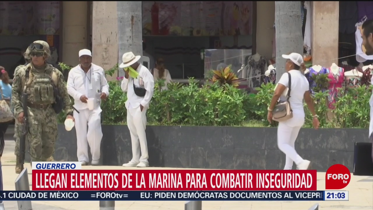 FOTO: Llegan elementos de la Marina para reforzar vigilancia en Acapulco, 5 octubre 2019
