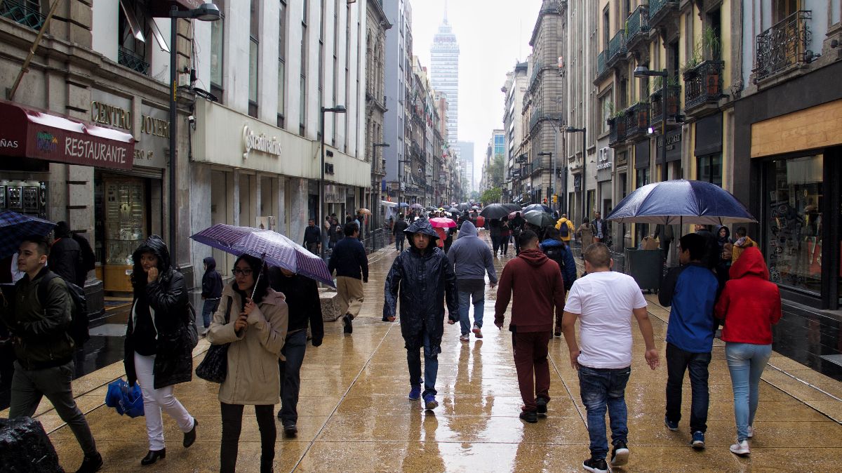 Lluvias en la Ciudad de México.