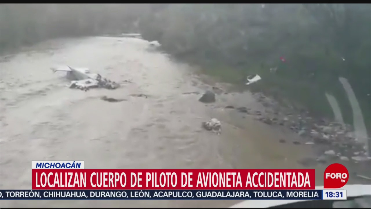 Foto: Avioneta Accidentada Michoacán Localizan Cuerpo Piloto 24 Octubre 2019