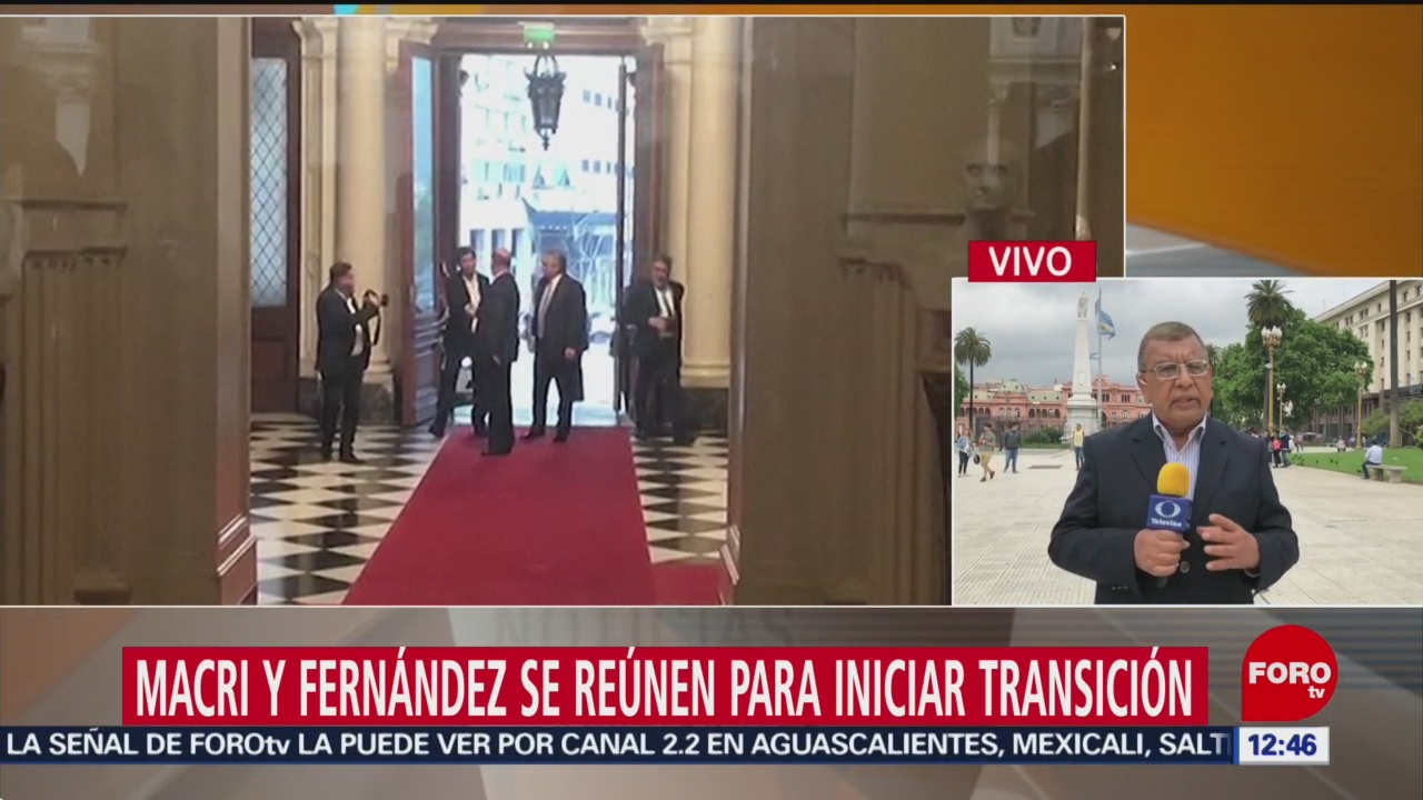 Macri y Fernández se reúnen para iniciar transición de gobierno