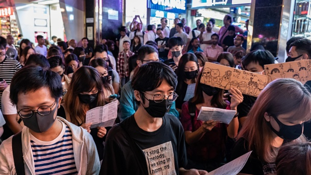 Foto: Manifestaciones antigubernamentales en Hong Kong salen a las calles, 23 octubre 2019