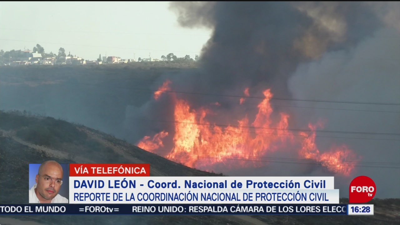 FOTO: Mantienen alerta por incendios Baja California