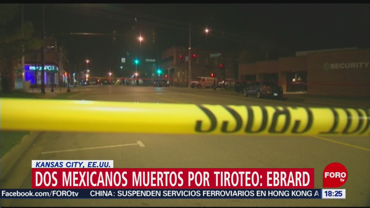 FOTO: Marcelo Ebrard confirma mexicanos muertos tras tiroteo en Kansas, 6 octubre 2019