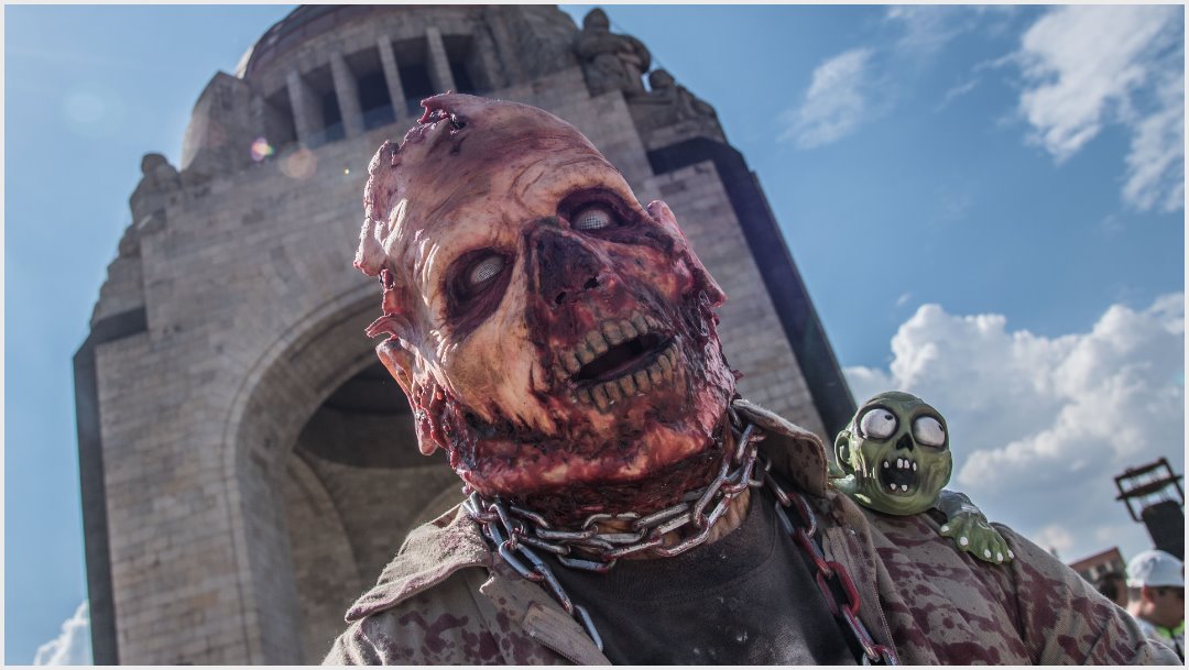 Foto: Zombies invadieron por horas la Ciudad de México, 19 de octubre de 2019 (MARIO JASSO /CUARTOSCURO.COM)