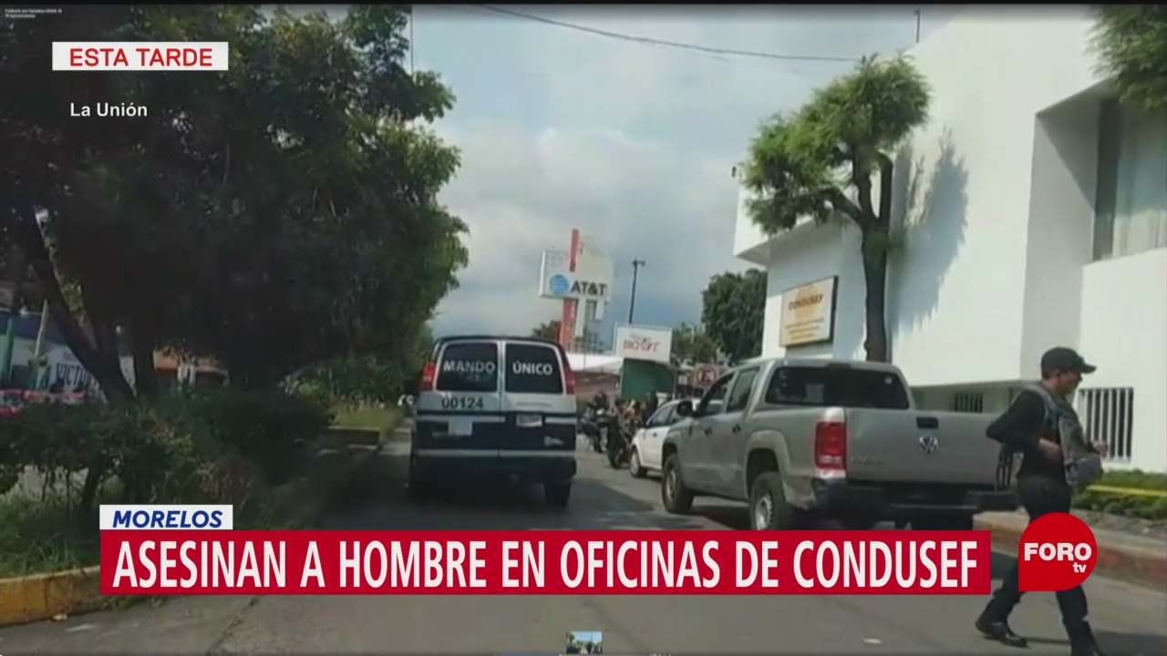 FOTO: Matan Hombre Oficinas Condusef Cuernavaca