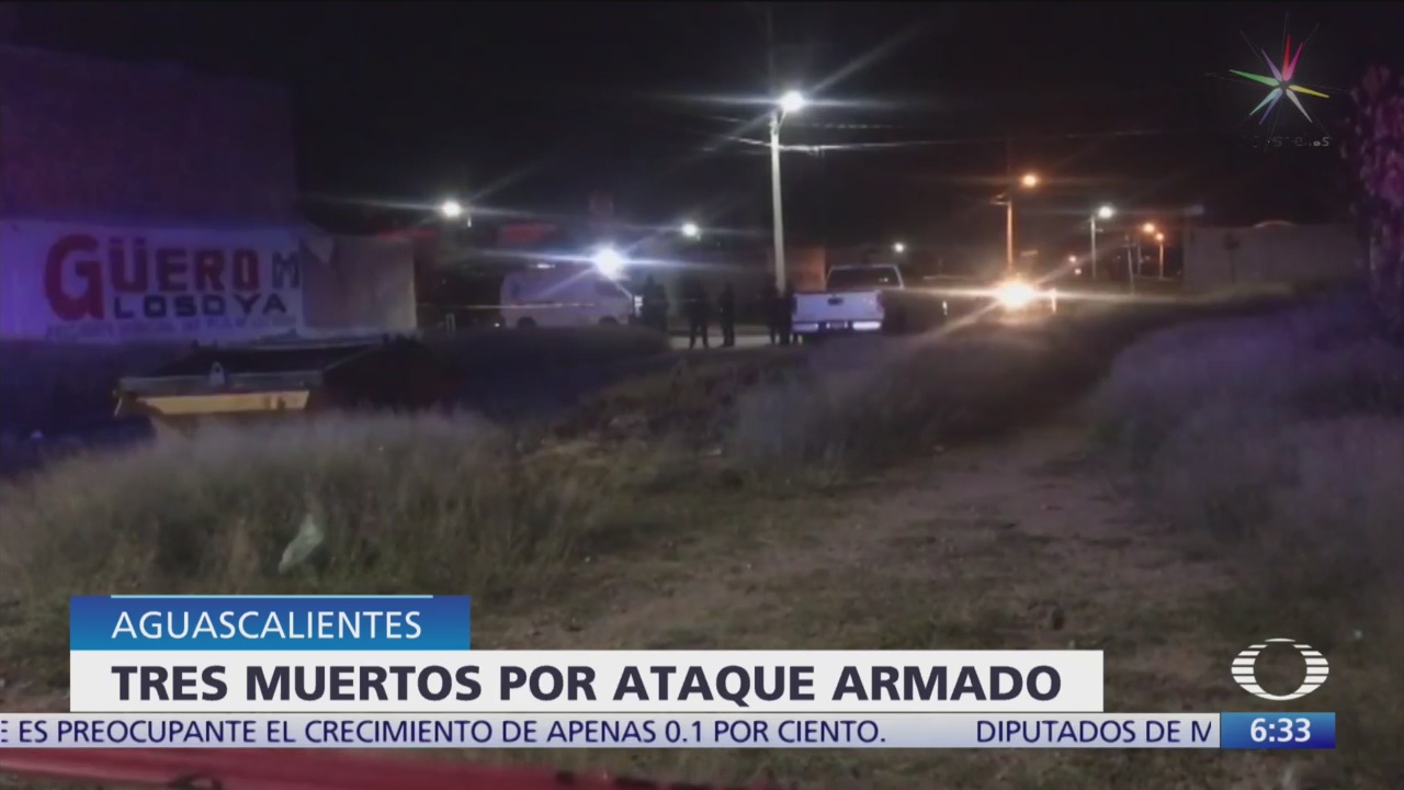Matan a tres personas en vivienda de Aguascalientes