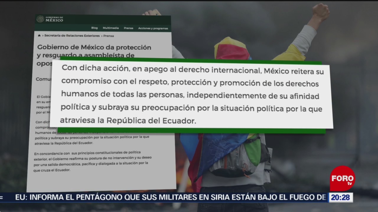 FOTO: México recibe en Embajada a asambleísta ecuatoriana, 12 octubre 2019