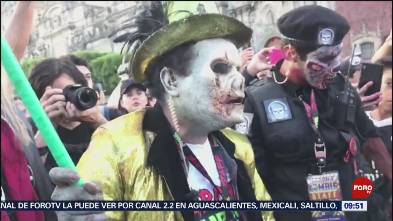 FOTO: Miles de zombies invadieron la Ciudad de México, 20 octubre 2019