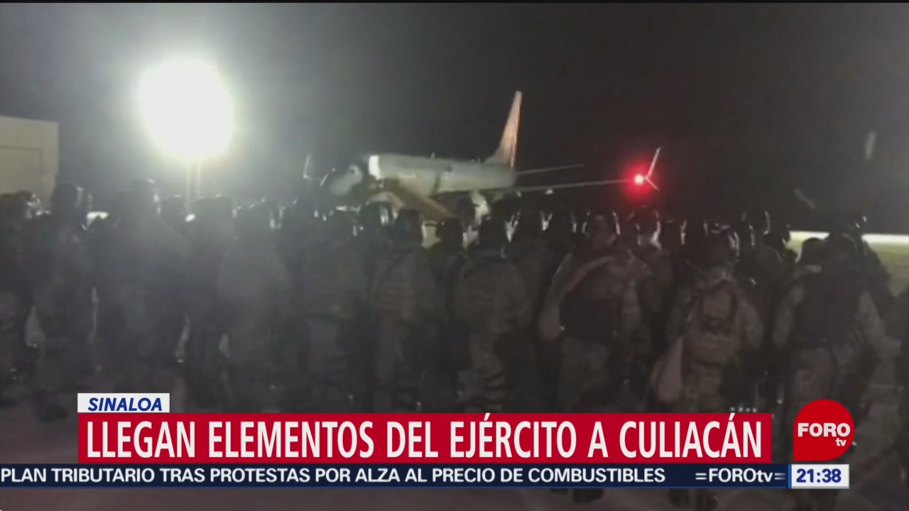 Foto: Militares Elite Llegan Culiacán Sinaloa Hoy 18 Octubre 2019