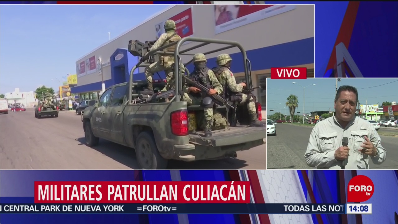 FOTO: Militares patrullan Culiacán Sinaloa