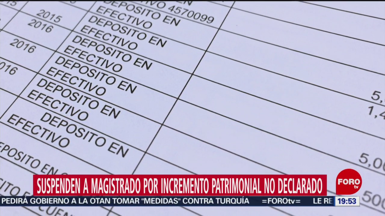 Foto: Ministro Suspendido Depósitos Tres Millones Pesos 14 Octubre 2019