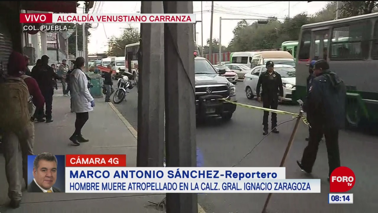 Muere hombre tras ser atropellado en calzada Ignacio Zaragoza