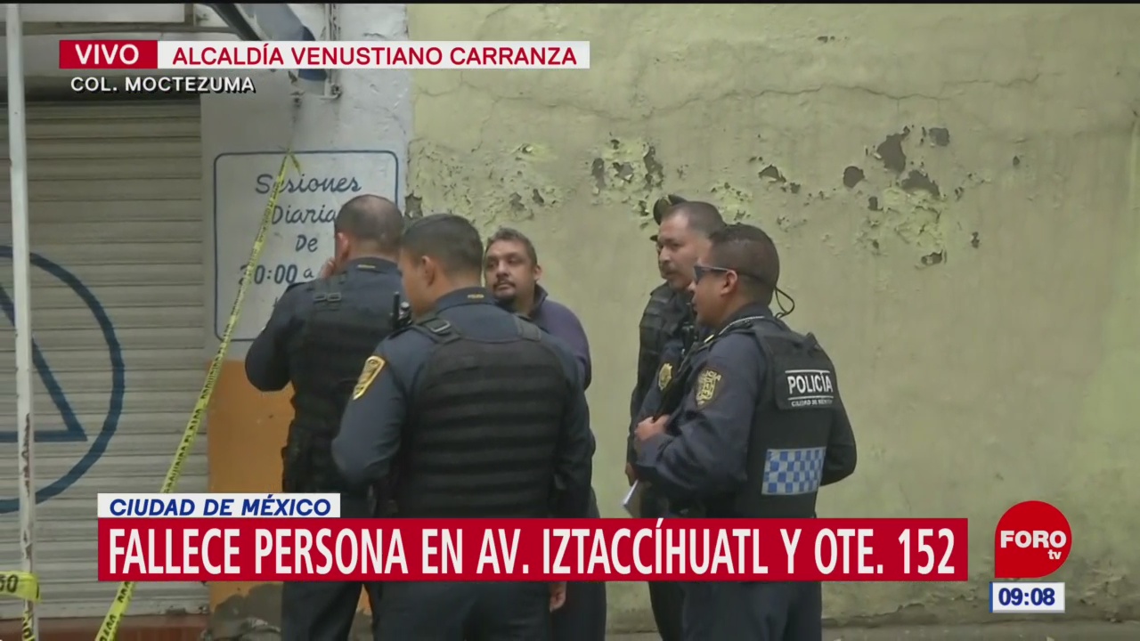 Muere persona en calles de la colonia Moctezuma, en CDMX