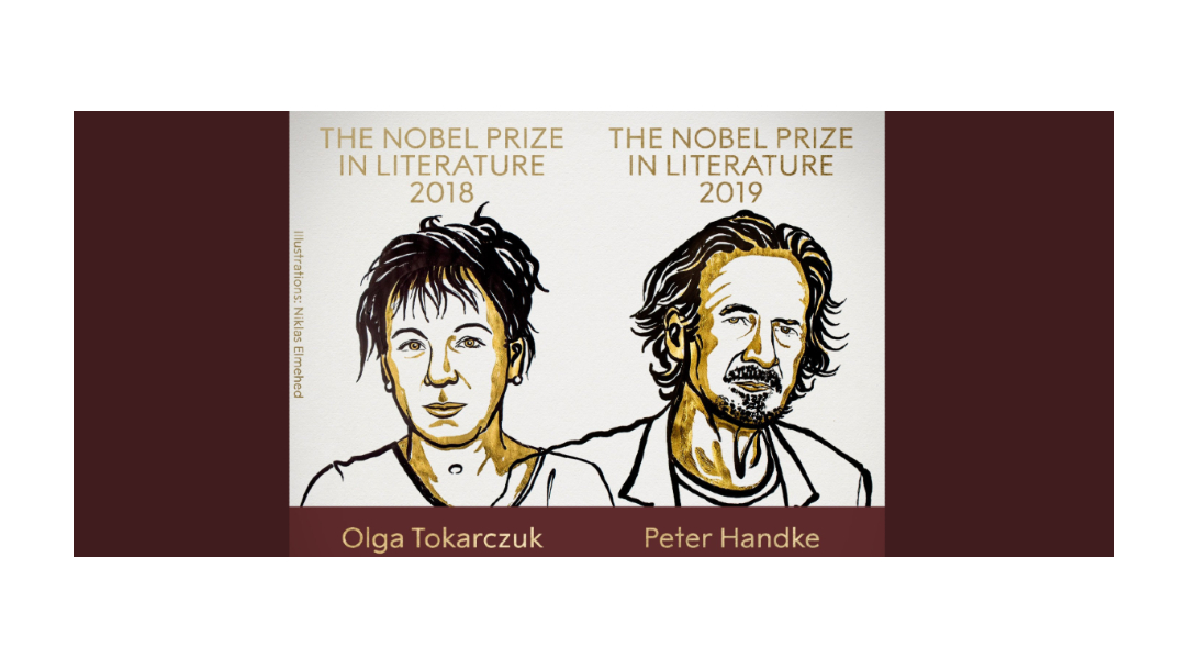 Foto: La Academia Sueca otorgó este jueves el Premio Nobel de Literatura 2018 y 2019 a la polaca Olga Tokarczuk y al austríaco Peter Handke, 10 octubre 2019