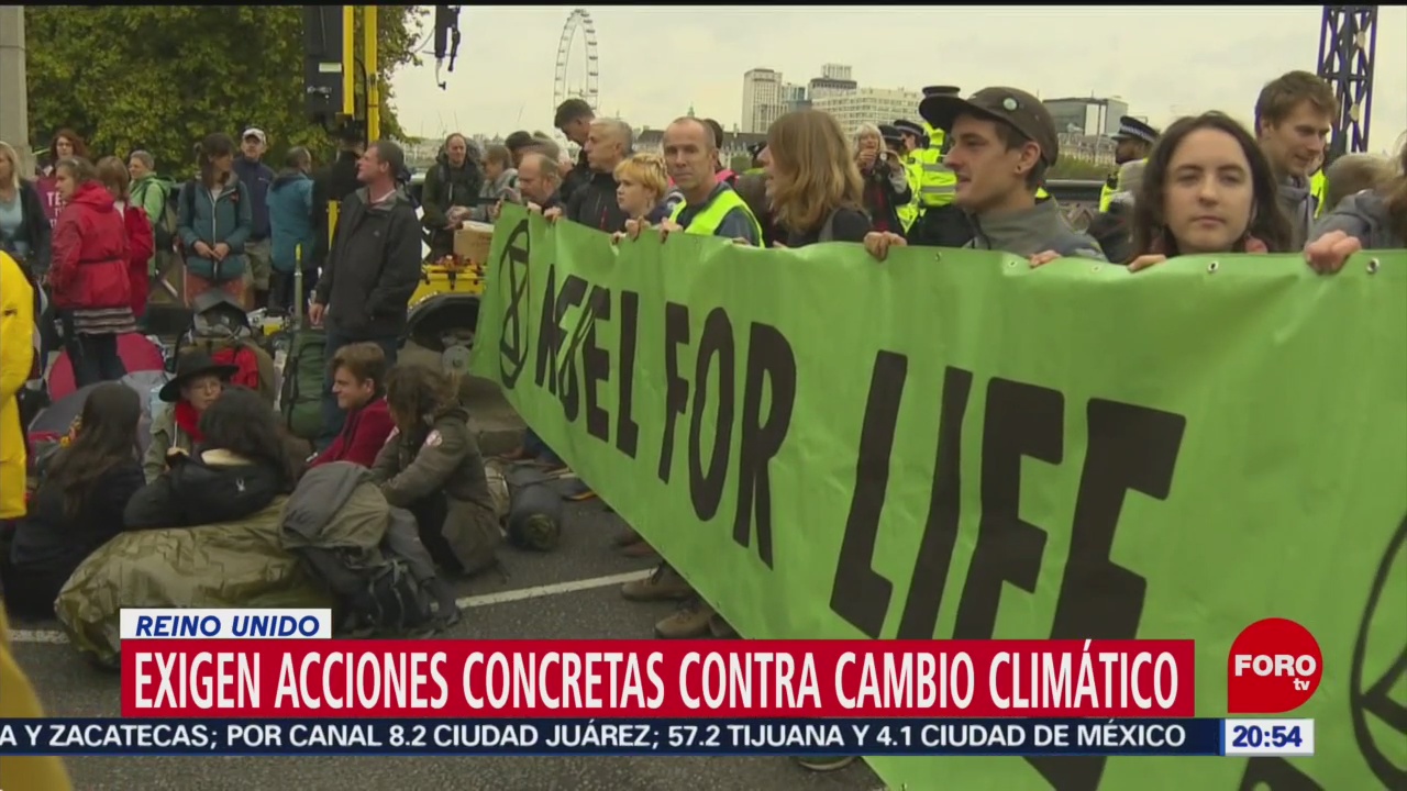 Foto: Nuevas Manifestaciones Contra Cambio Climático Londres 7 Octubre 2019