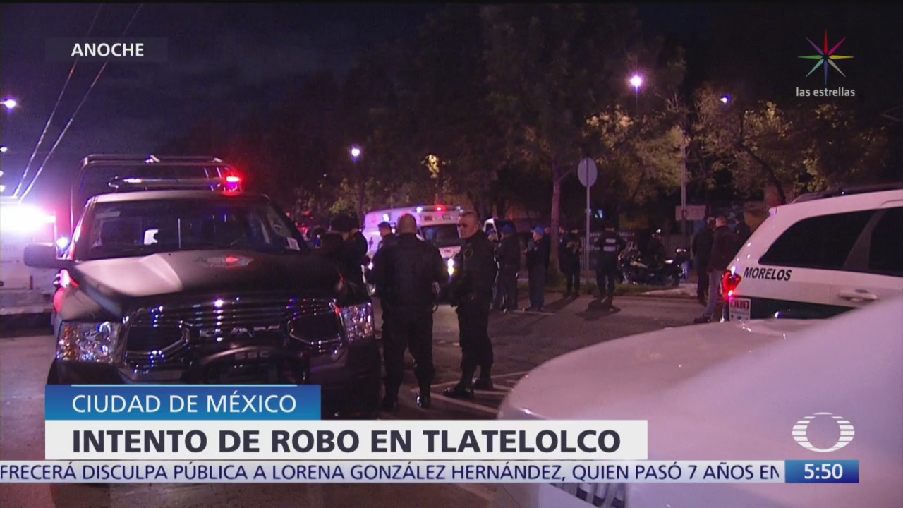 Nuevo intento de robo en Tlatelolco deja 2 delincuentes heridos