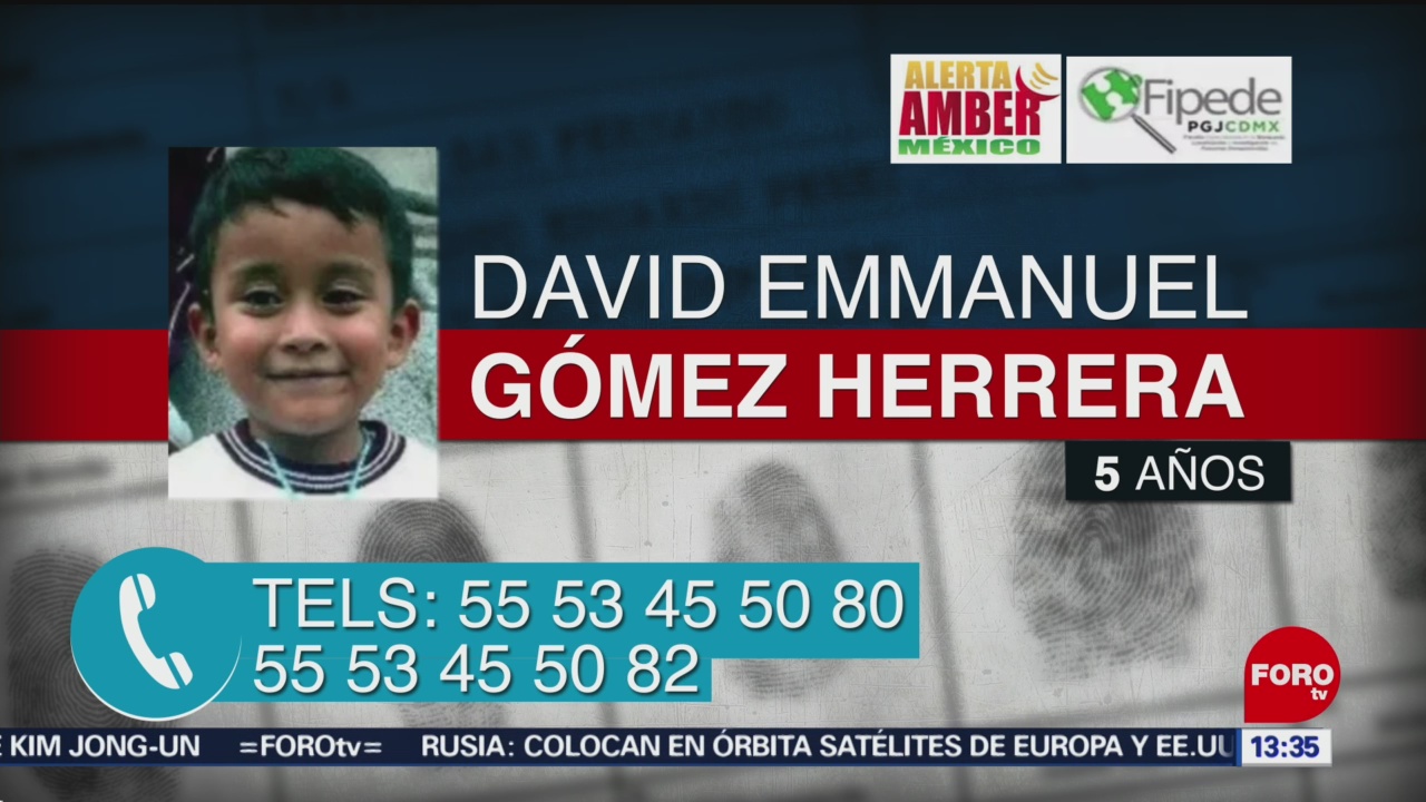 FOTO: PGJCDMX emite alerta amber para localizar menor David Emmanuel Gómez,