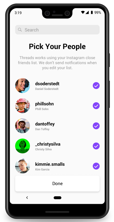 La nueva aplicación está basada en ‘amigos cercanos’ del usuario, 03 octubre del 2019 (Facebook)