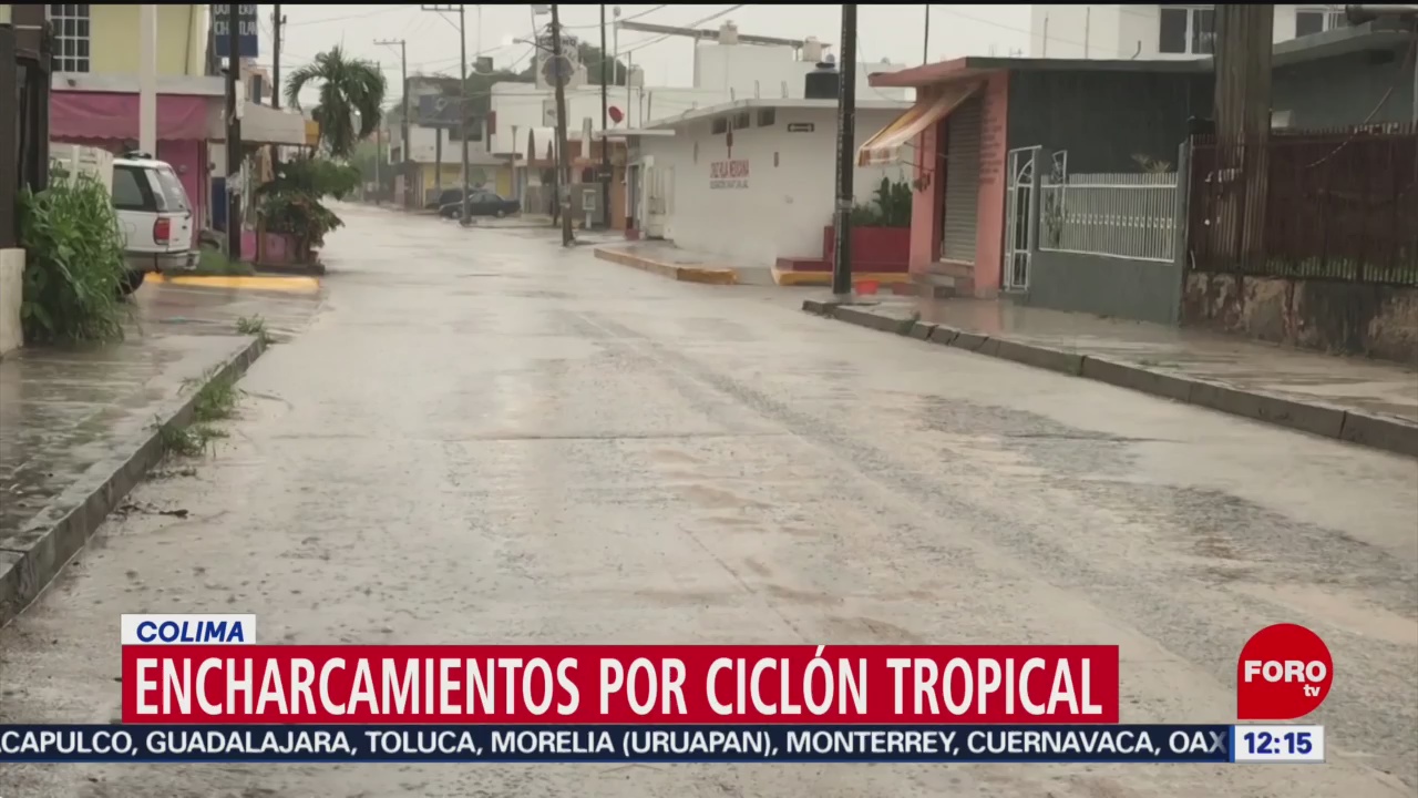 Prevén lluvias en Colima por remanentes del ciclón tropical 17-E