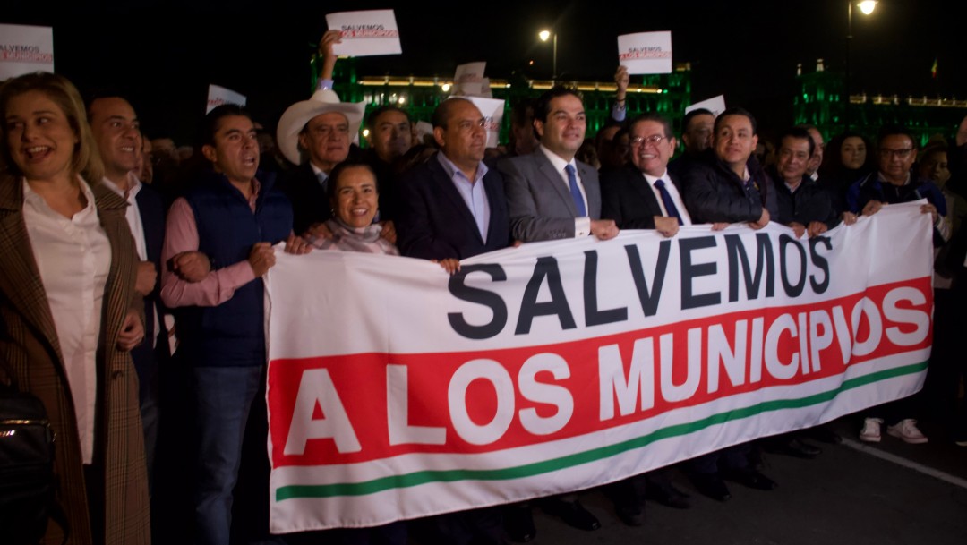 Foto: Protestas de alcaldes Palacio Nacional, 22 de octubre de 2019 Ciudad de México