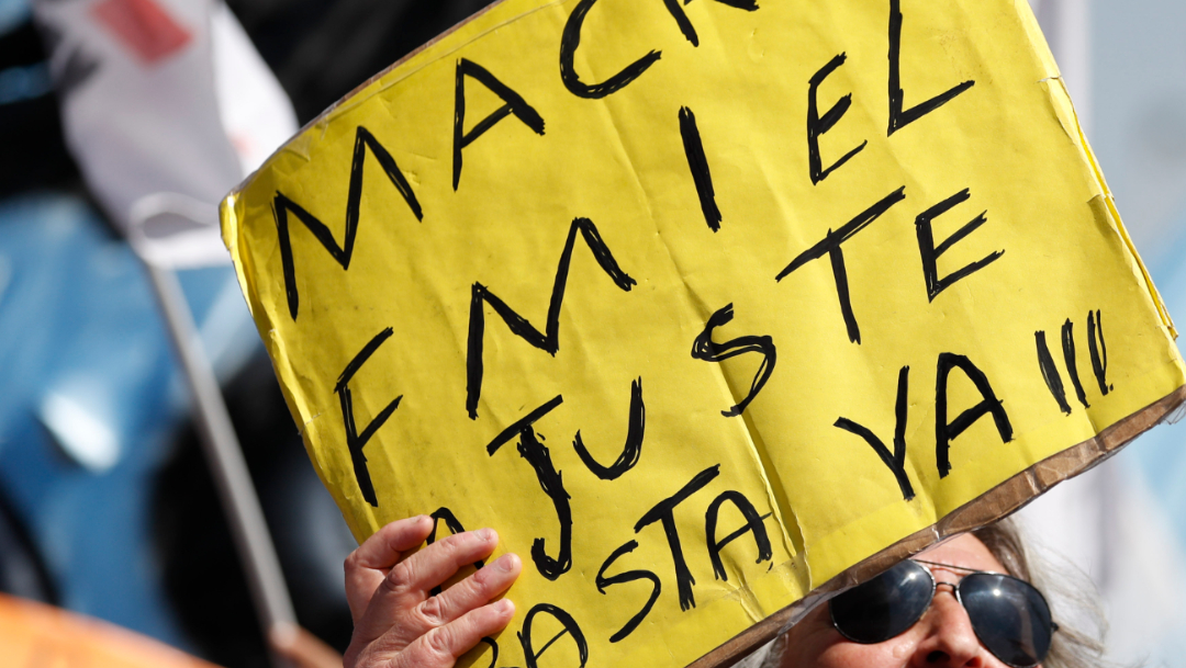 FOTO Protestas en Argentina contra los ajustes que solicitó el FMI y que fueron instrumentados por Mauricio Macri (AP)