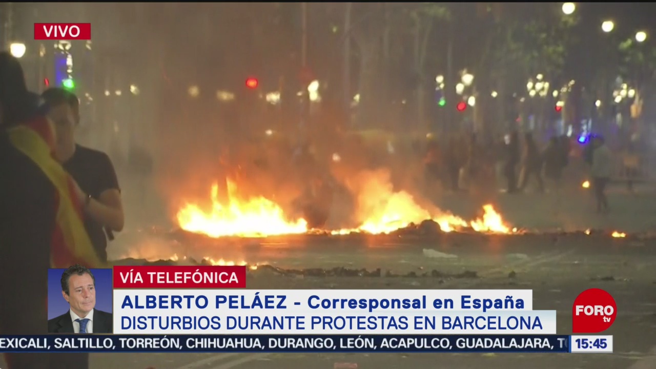 FOTO: Protestas Barcelona continuarán tras disturbios