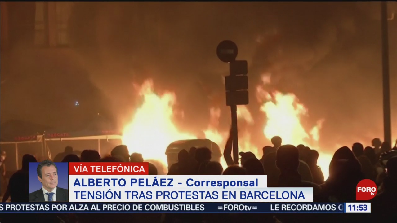 FOTO: Protestas en Barcelona dejan más de 180 heridos, 19 octubre 2019