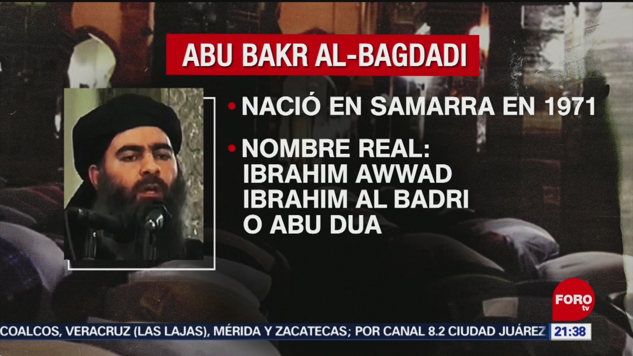 FOTO: ¿Quién era Abu Bakr Al-Bagdadi?, 27 octubre 2019
