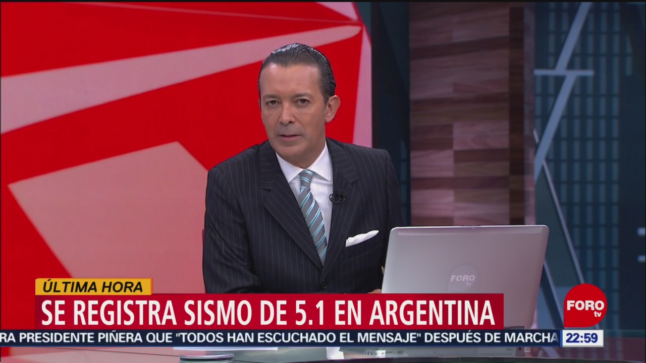 FOTO: Reportan sismo de 5.1 grados en Argentina, 27 octubre 2019