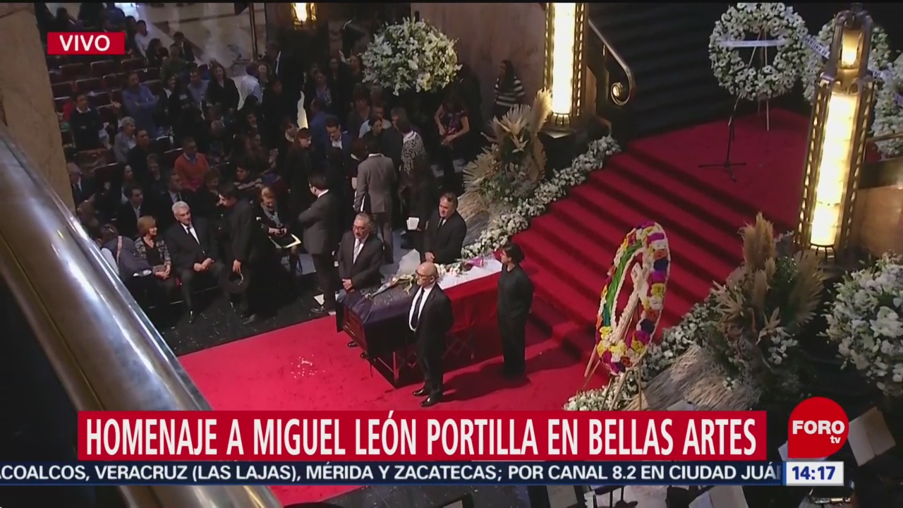 FOTO: Homenaje Miguel León-Portilla Se Realiza Bellas Artes