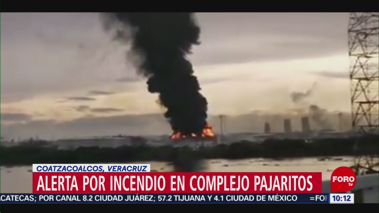Se registra incendio en complejo 'Pajaritos' de Coatzacoalcos, Veracruz