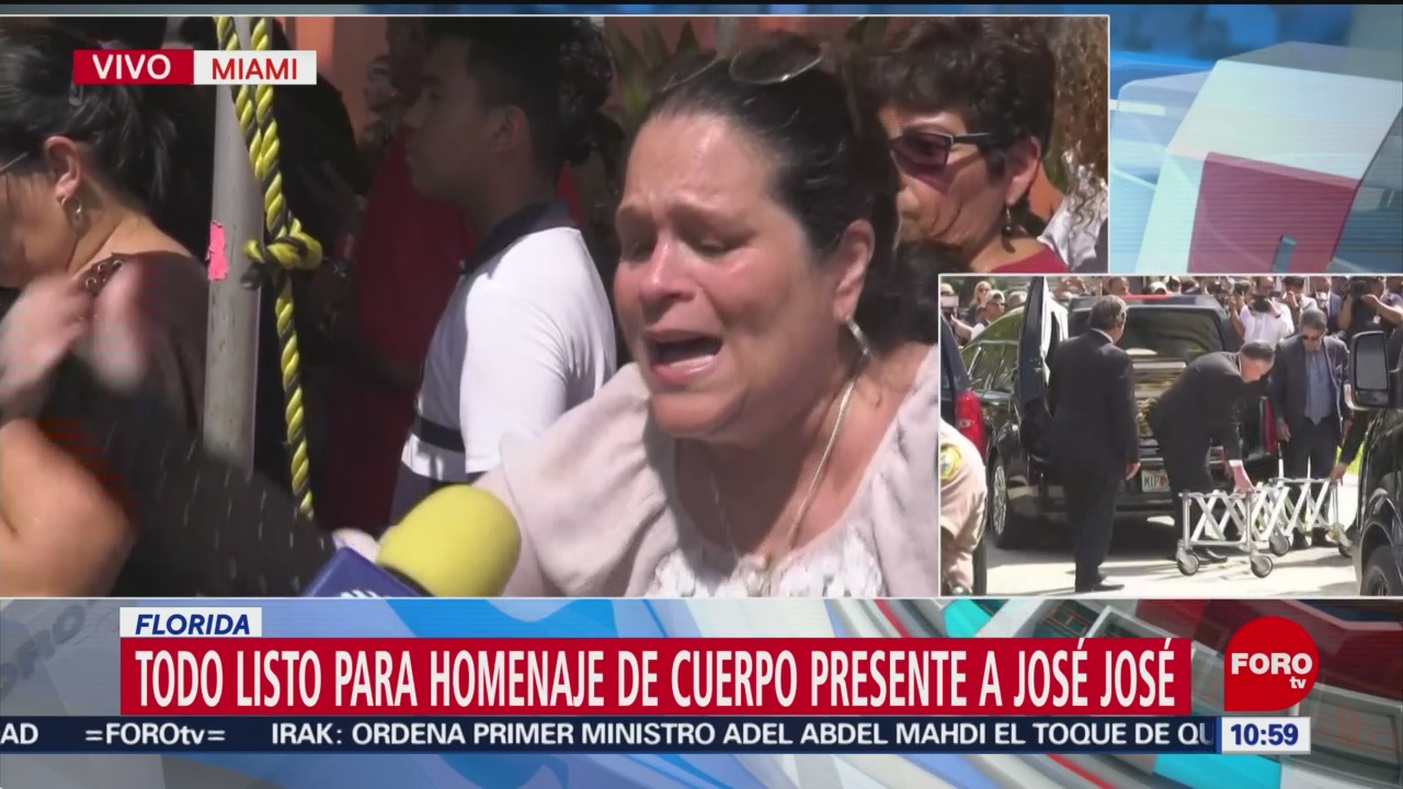FOTO: Seguidores de José José en Miami exigen que el cantante descanse en México, 6 octubre 2019
