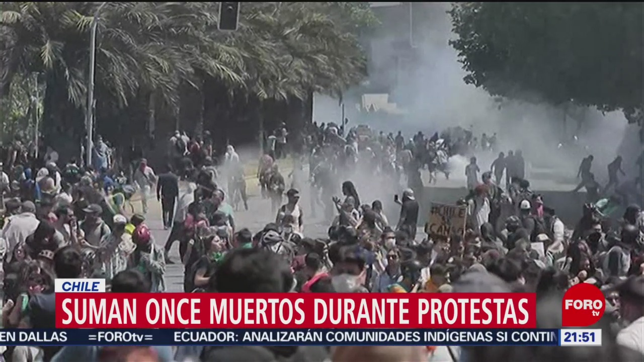 Foto: Muertos Protestas Chile 21 Octubre 2019