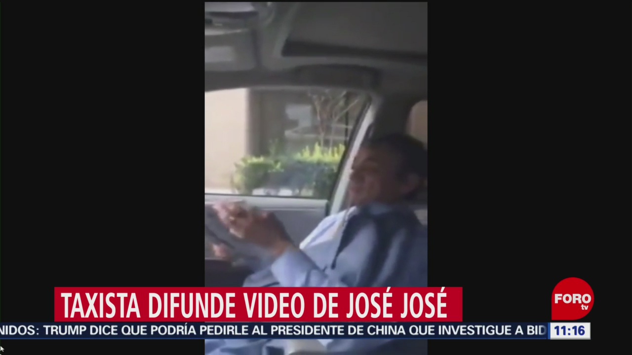 Taxista difunde video inédito de José José