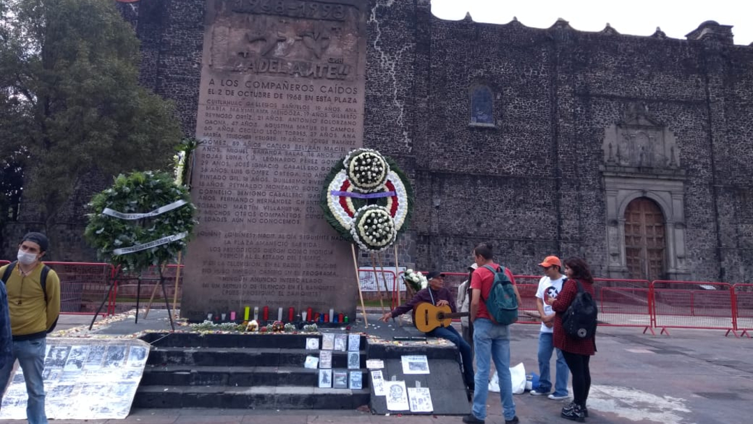 Plaza de las Tres Culturas, en Tlatelolco. (S. Servín)