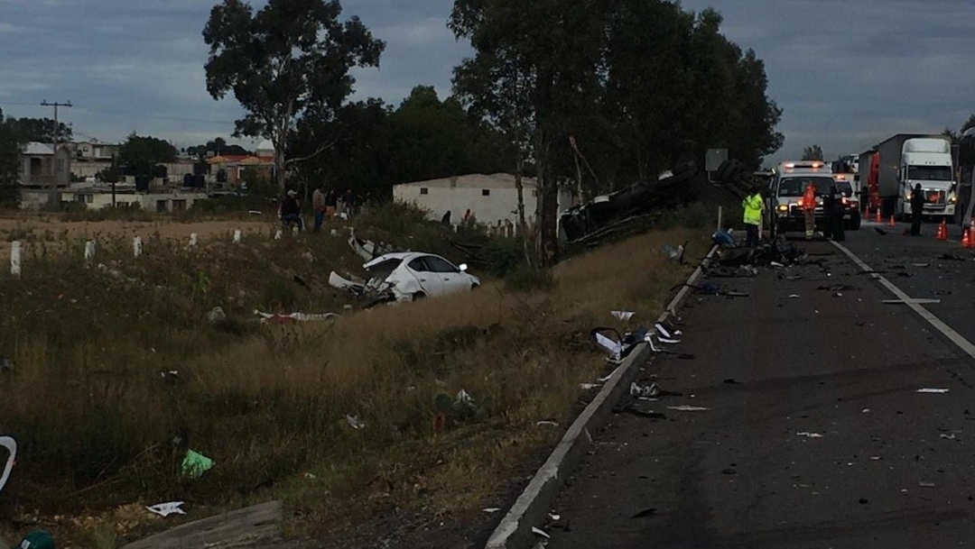 Foto: Se registra accidente en la carretera México-Querétaro, 19 octubre 2019