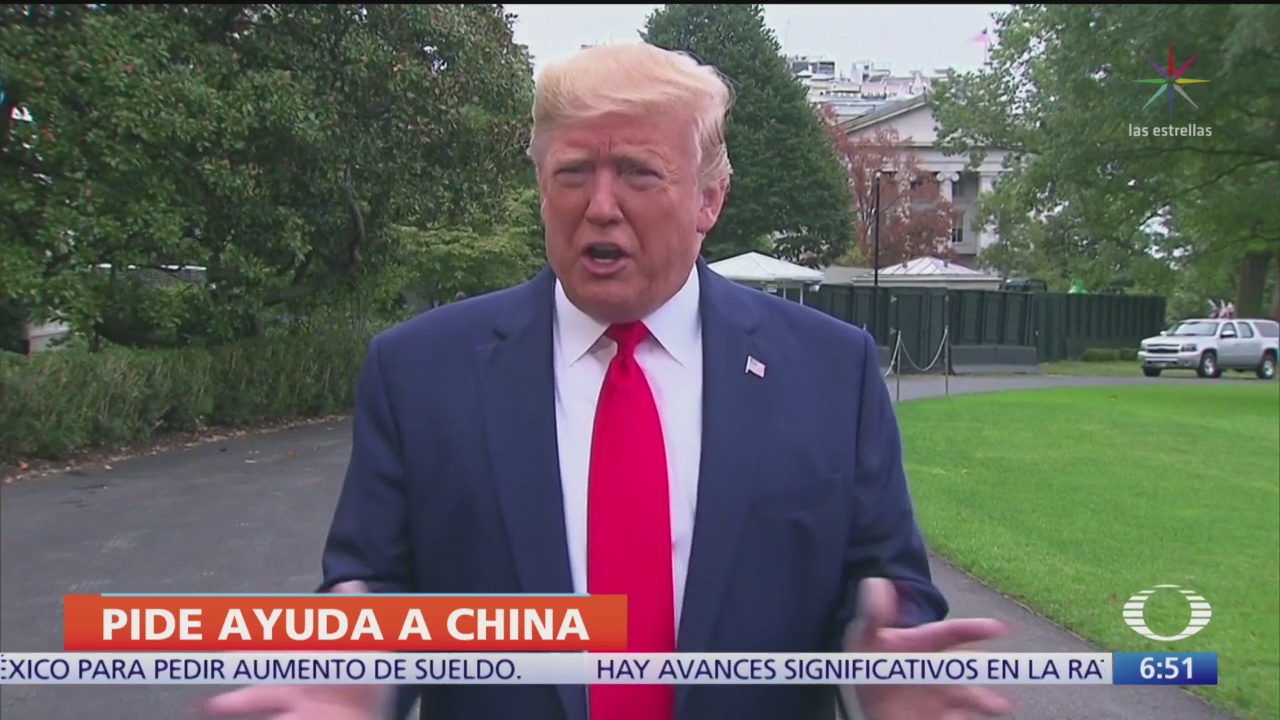 Trump pide a China investigar a Biden