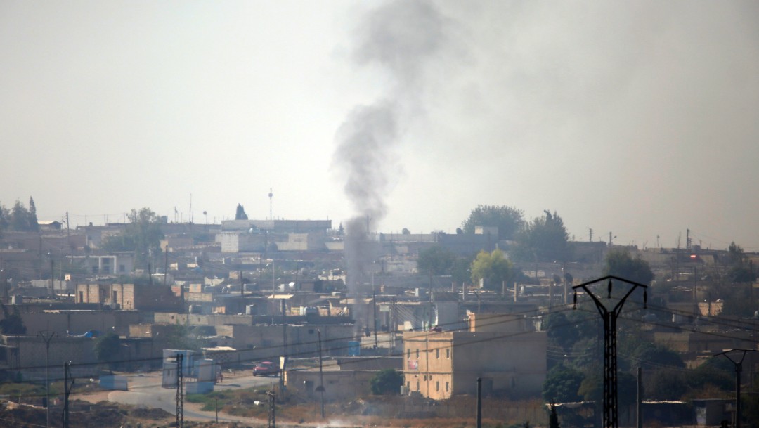 Foto: Bombadeos turcos en Siria, 10 de octubre de 2019, Siria