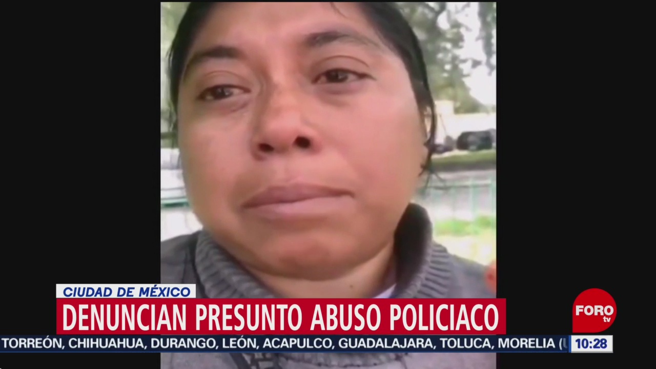FOTO: Vendedora denuncia a policías por tirarle sus churros, 13 octubre 2019