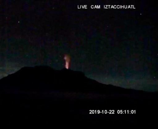 Volcán Iztaccíhuatl registró una extraña explosión en la ladera sur
